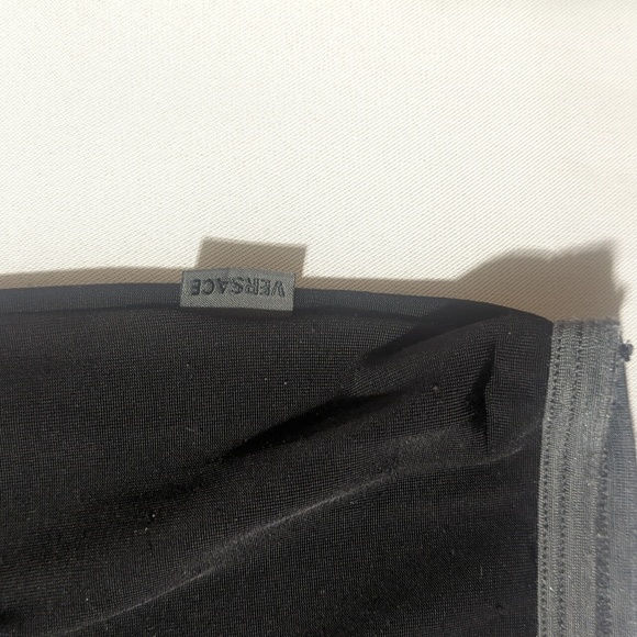 Versace Jeans Vintage Men's Size XL Sheer Black Tee Shirt - Picture 2 of 6